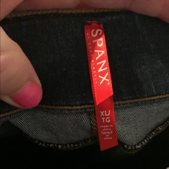 SPANX Blue Leggings with Stretch and Modern Fit - Picture 2 of 4